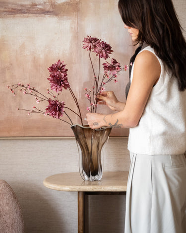 Vase Kazuno Glass Brown - Things I Like Things I Love