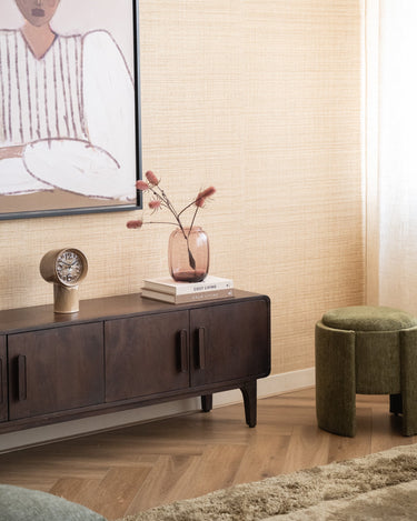 Vase Mouthblown Glass Burgundy - Things I Like Things I Love