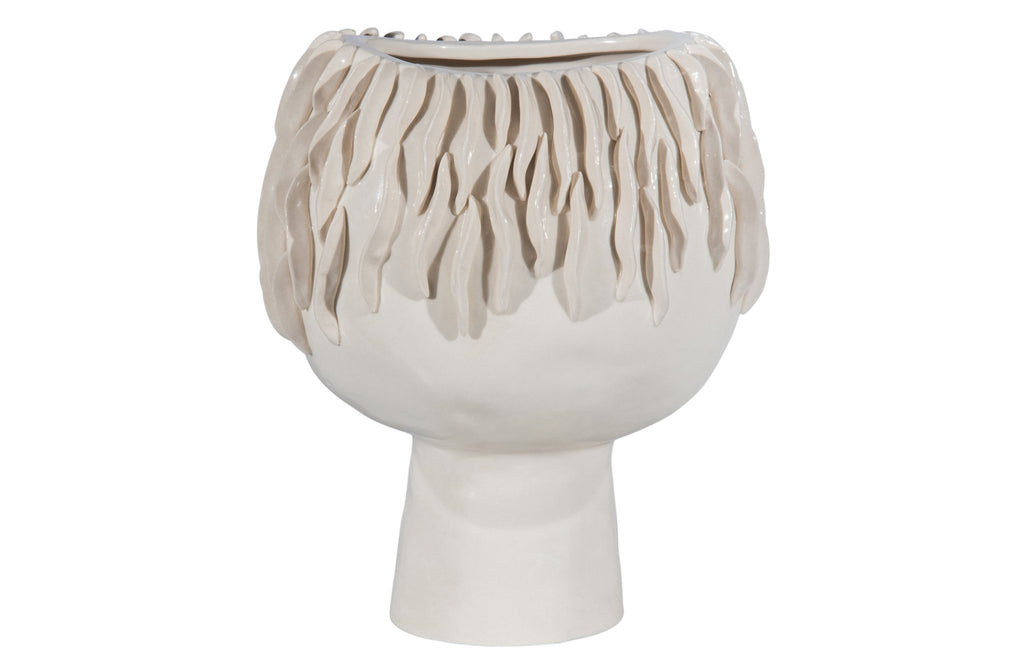 Vase Seaweed Ceramic Offwhite - Things I Like Things I Love