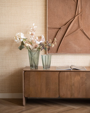 Vase Sia Glass Green - Things I Like Things I Love