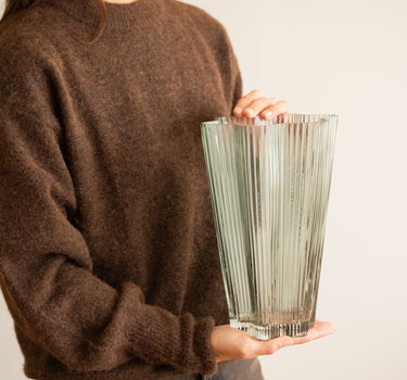 Vase Sia Glass Green - Things I Like Things I Love