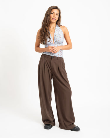Vera Open Back Polkadot Top Blauw - Things I Like Things I Love
