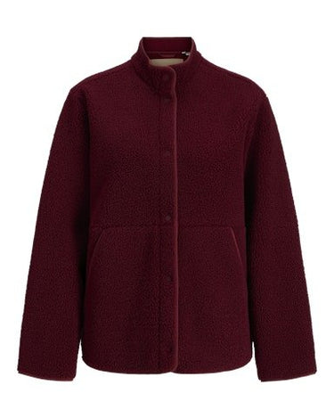 Vera Teddy Jacket Cabernet - Things I Like Things I Love
