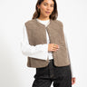 Vera Teddy Vest Bungee Cord Melange - Things I Like Things I Love