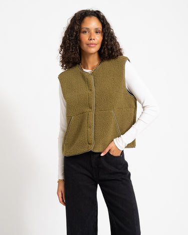 Vera Teddy Vest Nutria - Things I Like Things I Love