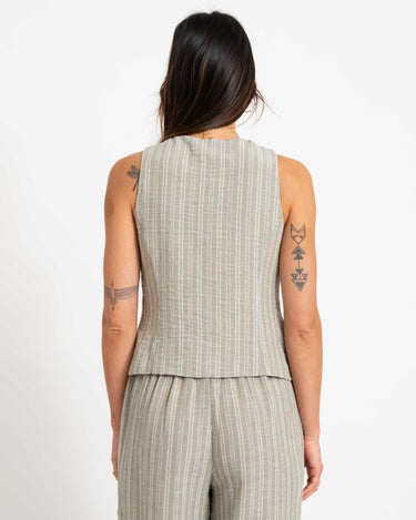 Vest Stripe Green - Things I Like Things I Love
