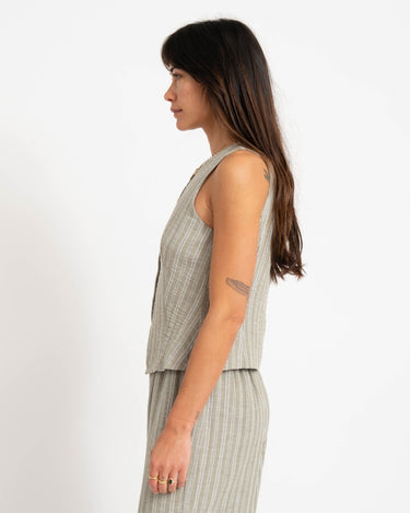 Vest Stripe Green - Things I Like Things I Love