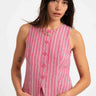 Vest Stripe Pink - Things I Like Things I Love