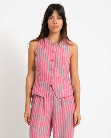 Vest Stripe Pink - Things I Like Things I Love