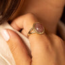 Vintage Ring Berry Quartz Gold - Things I Like Things I Love