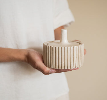 Voorraadpot Zilt Keramiek Beige - Things I Like Things I Love