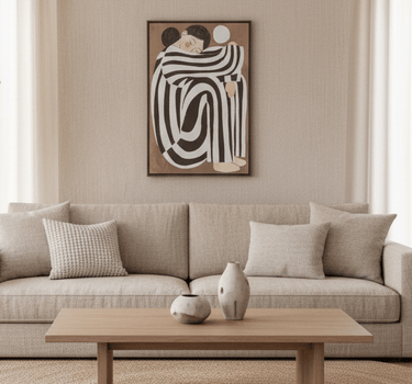 Wall Art Woman Sitting Line - Things I Like Things I Love