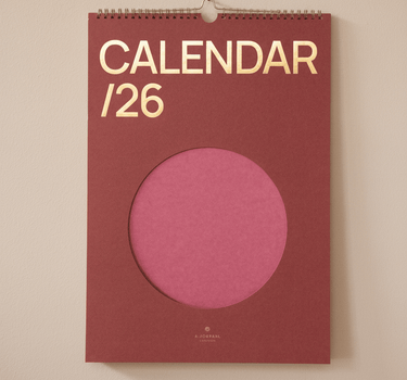 Wall Calendar / Planner Circle Red - Things I Like Things I Love