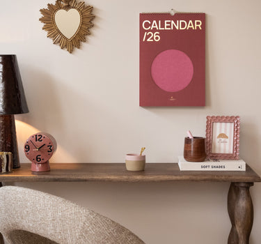 Wall Calendar / Planner Circle Red - Things I Like Things I Love