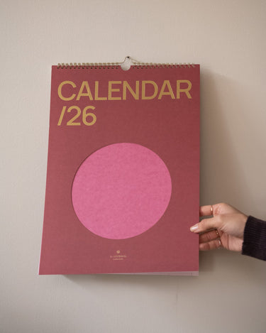 Wall Calendar / Planner Circle Red - Things I Like Things I Love