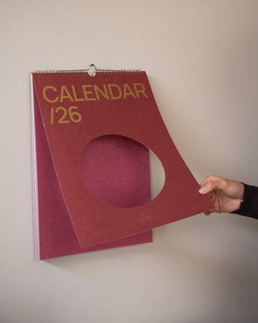 Wall Calendar / Planner Circle Red - Things I Like Things I Love