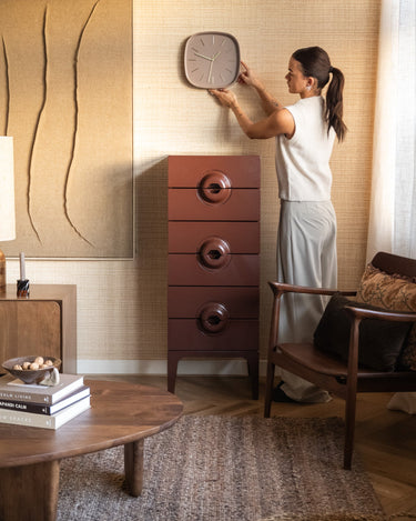 Wall Clock Luno Taupe - Things I Like Things I Love