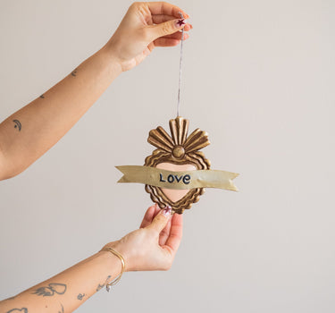 Wall Deco Pink Heart Love - Things I Like Things I Love