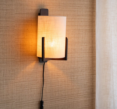 Wall Lamp Litto Linen Ivory - Things I Like Things I Love