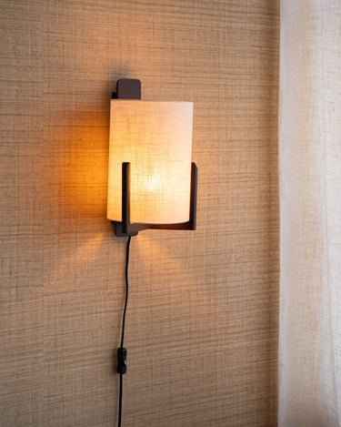 Wall Lamp Litto Linen Ivory - Things I Like Things I Love