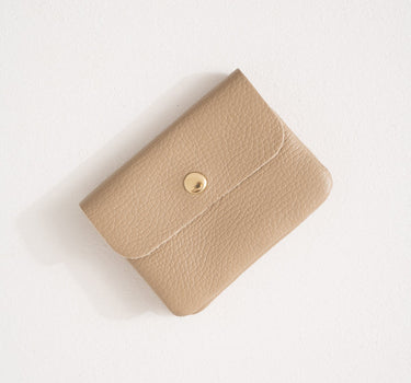 Wallet Lisa Small Real Leather Taupe - Things I Like Things I Love