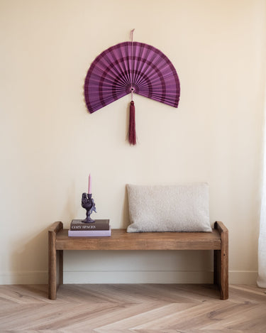 Wanddecoratie Waaier Bobby Bamboe Paars - Things I Like Things I Love