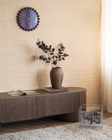 Wandklok Dotty Aubergine - Things I Like Things I Love