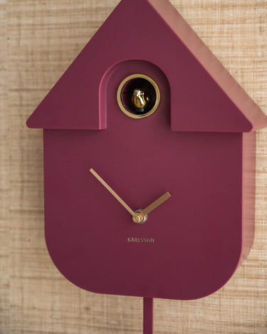 Wandklok Moderne Koekoek Mauve / Bruin - Things I Like Things I Love