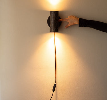 Wandlamp Tivoli Cilinder Marmer / Travertin - Things I Like Things I Love