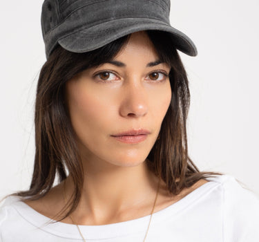 Washed Army Cap Billie Dark Grey - Things I Like Things I Love