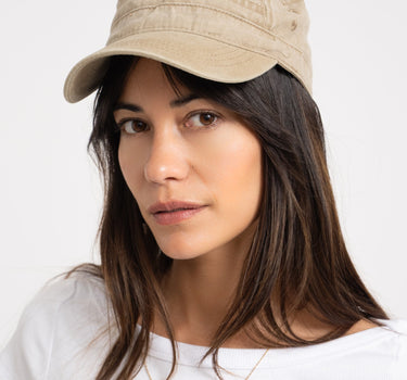 Washed Army Cap Billie Sand - Things I Like Things I Love