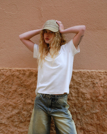 Washed Army Cap Billie Sand - Things I Like Things I Love
