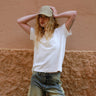 Washed Army Cap Billie Sand - Things I Like Things I Love