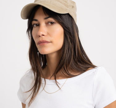 Washed Army Cap Billie Sand - Things I Like Things I Love