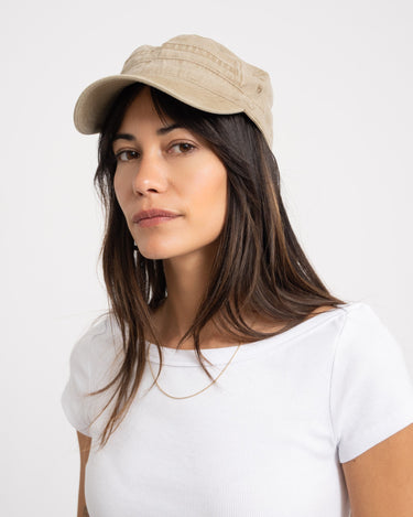 Washed Army Cap Billie Sand - Things I Like Things I Love