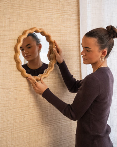 Wavy Mirror Onda Wood - Things I Like Things I Love