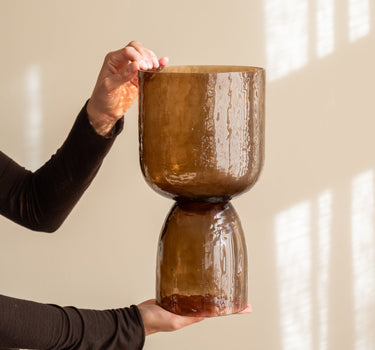 Waxinelichthouder Bexa Glass Bruin - Things I Like Things I Love