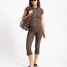Wayne Capri Pants Chocolate Brown - Things I Like Things I Love