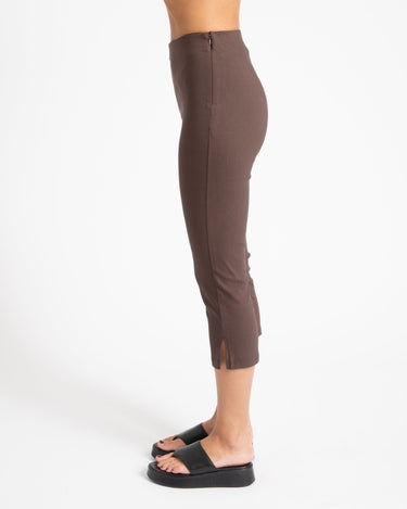 Wayne Capri Pants Chocolate Brown - Things I Like Things I Love