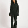 Wayne Striped Flared Pants Black Morel - Things I Like Things I Love