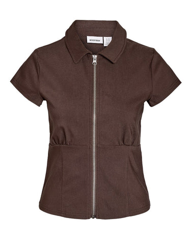 Wayne Zip Top Chocolate Brown - Things I Like Things I Love