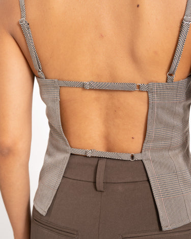 Wera Check Top Toasted Coconut - Things I Like Things I Love