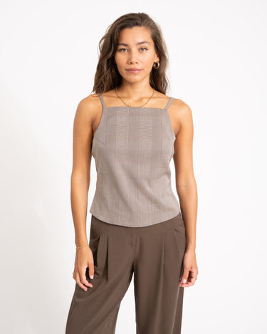 Wera Check Top Toasted Coconut - Things I Like Things I Love