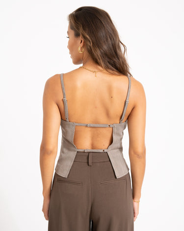 Wera Check Top Toasted Coconut - Things I Like Things I Love