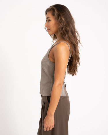 Wera Check Top Toasted Coconut - Things I Like Things I Love