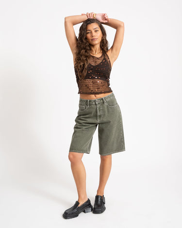 Willow Halterneck Top Knit Chocolate Martini - Things I Like Things I Love