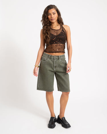 Willow Halterneck Top Knit Chocolate Martini - Things I Like Things I Love