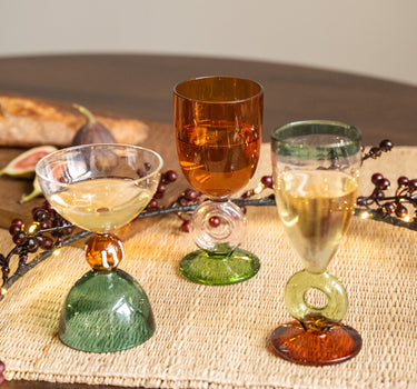 Wine Glass Colorful Borosilicate - Things I Like Things I Love