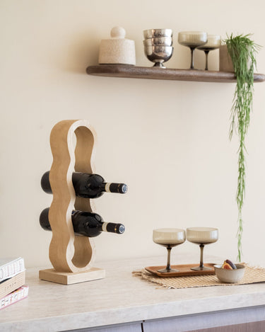 Wine Rack Edolo Natural Wood - Things I Like Things I Love