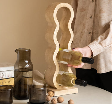 Wine Rack Edolo Natural Wood - Things I Like Things I Love